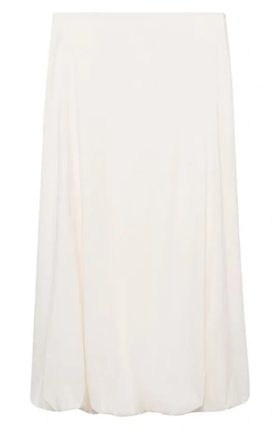 Mango Balloon Maxi Skirt In White