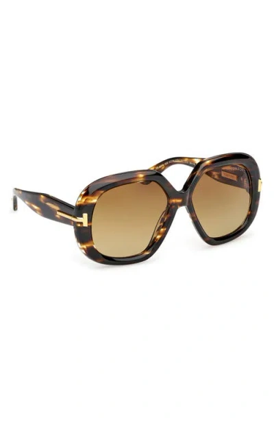 Tom Ford 56mm Geometric Sunglasses
