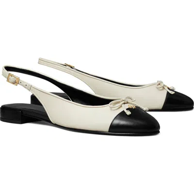 Tory Burch Slingback Cap Toe Flat