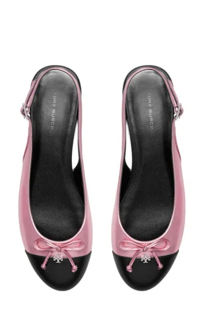Tory Burch Slingback Cap Toe Flat