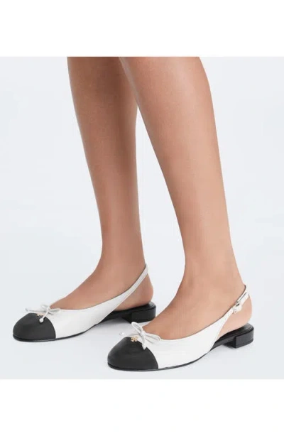 Tory Burch Slingback Cap Toe Flat