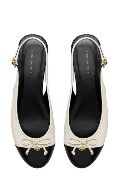 Tory Burch Slingback Cap Toe Flat