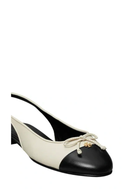 Tory Burch Slingback Cap Toe Flat