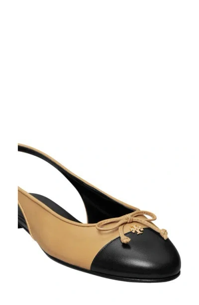Tory Burch Slingback Cap Toe Flat