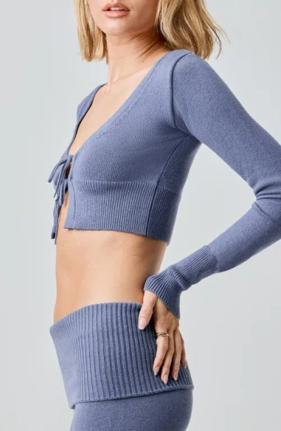 Florence By Mills Tie Front Crop Cardigan