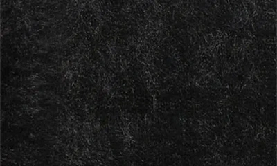 Bp. Fuzzy Scoop Neck Cardigan In Black
