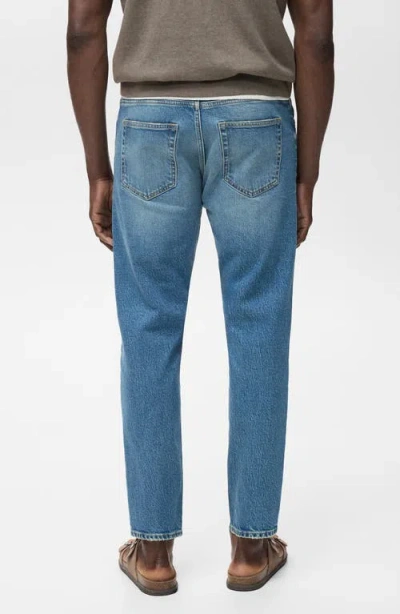 Mango Jan Slim Fit Jeans In Blue