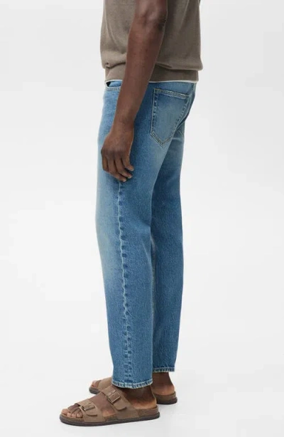 Mango Jan Slim Fit Jeans In Blue