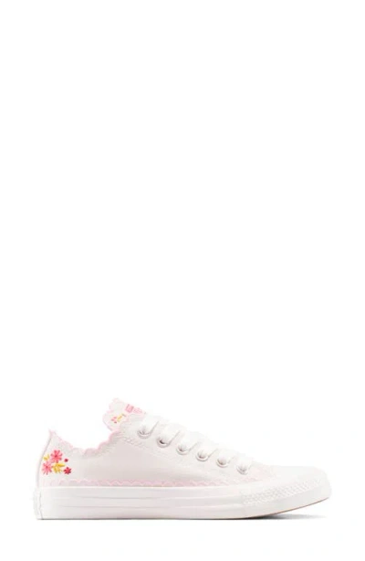 Converse Gender Inclusive Chuck Taylor® All Star® Embroidered Low Top Sneaker In Pink