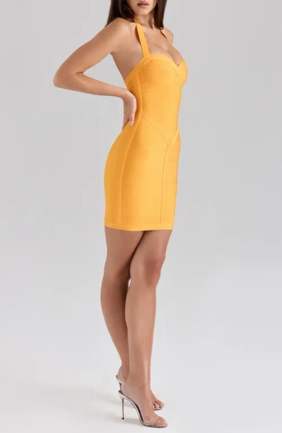 House Of Cb The Supermodel Halter Neck Bandage Minidress
