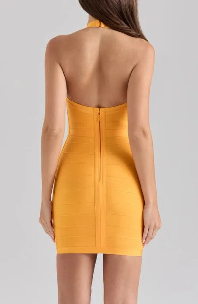 House Of Cb The Supermodel Halter Neck Bandage Minidress