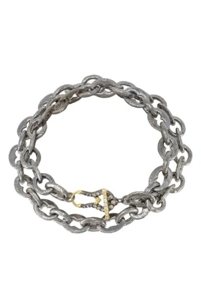 Armenta Pavé Diamond Toggle Link Necklace