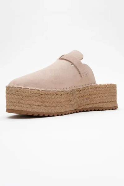 Forever & Always Shoes Novas Leather Platform Espadrille Mule