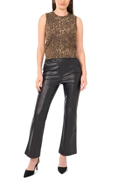 Vince Camuto Leopard Print Sweater Tank