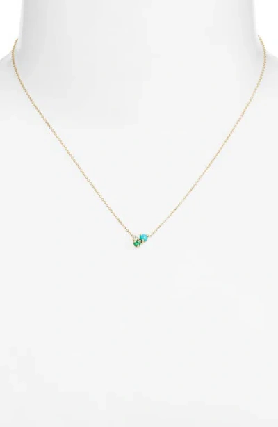 Zoë Chicco Cluster Pendant Necklace