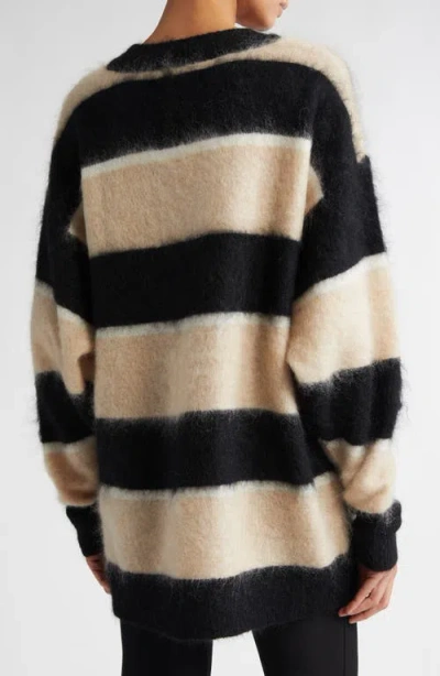 Stand Studio Lula Stripe V-neck Sweater In Multi