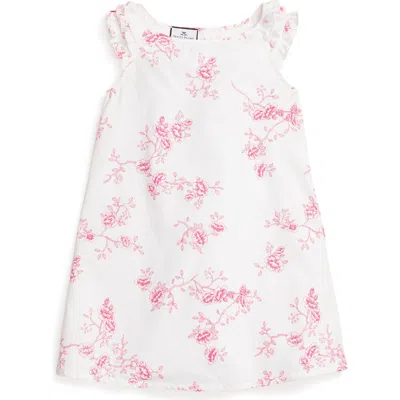 Petite Plume Amelia Brushed Cotton Blend Twill Nightgown In Pink