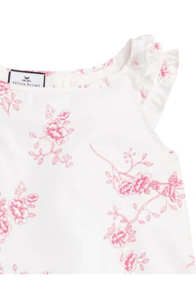 Petite Plume Amelia Brushed Cotton Blend Twill Nightgown In Pink