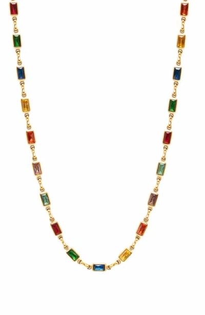 Nialaya Rectangle Tennis Necklace