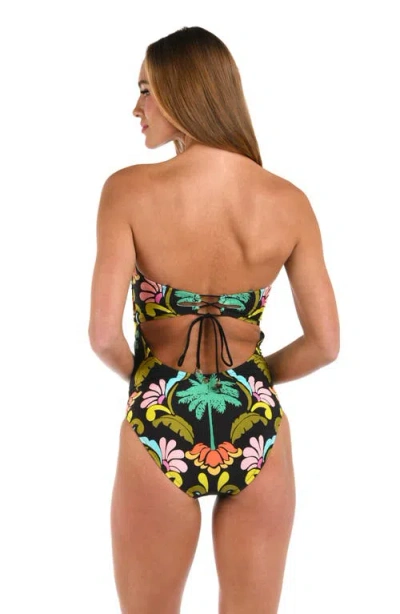 Sunshine 79 Mirage Bandeau One-piece Swimsuit In Multi