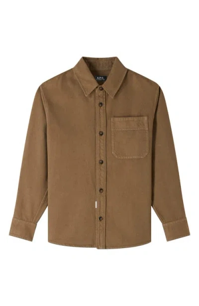 Apc A.p.c. Shirts In Brown