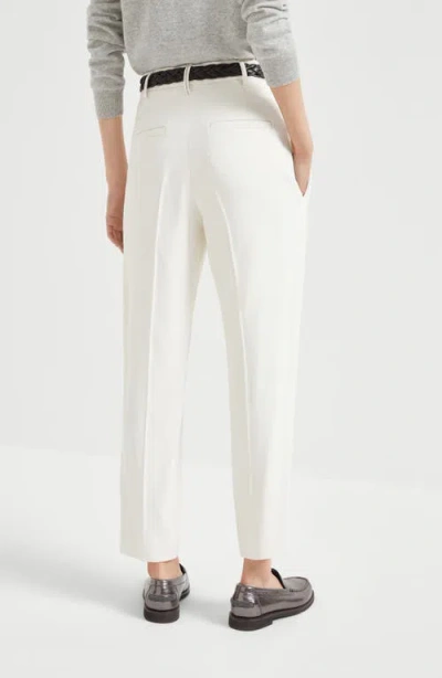 Brunello Cucinelli Slouchy Trousers In White