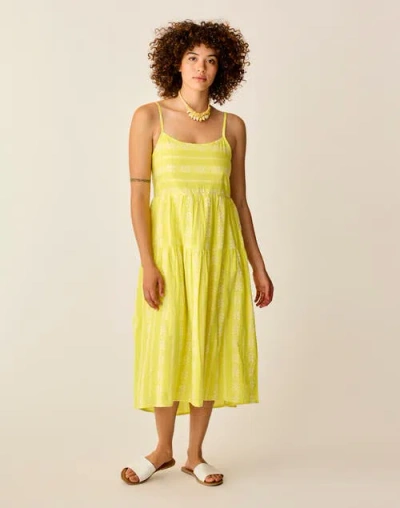 Carve Designs Jacey Textured Dress In Yellow