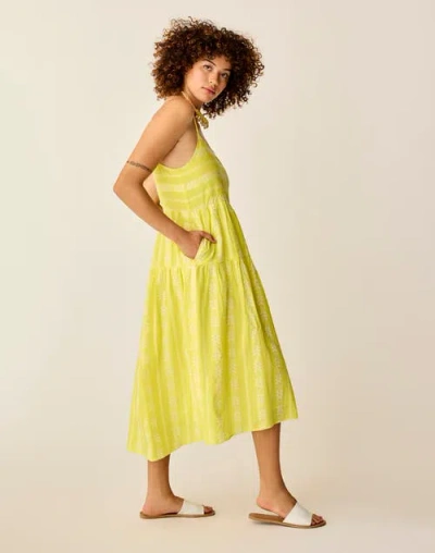 Carve Designs Jacey Textured Dress In Yellow