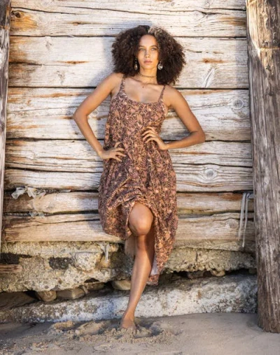 Carve Designs Jacey Textured Dress In Neutral