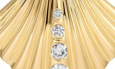 Ef Collection Diamond Shell Pendant