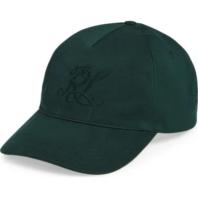 Ralph Lauren Purple Label Monogram Twill Baseball Cap