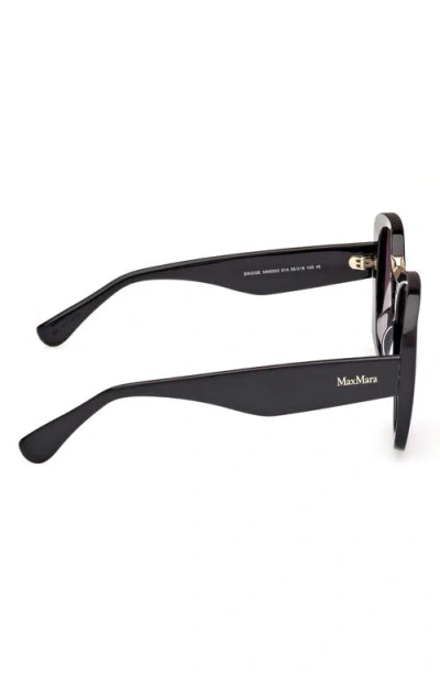 Max Mara 55mm Round Sunglasses