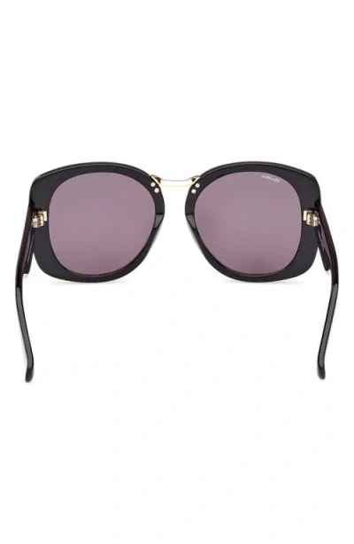 Max Mara 55mm Round Sunglasses