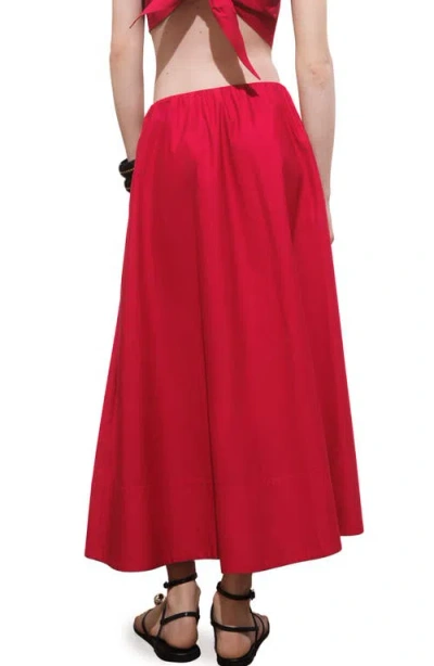 Mango Flared Cotton Midi Skirt