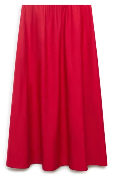 Mango Flared Cotton Midi Skirt