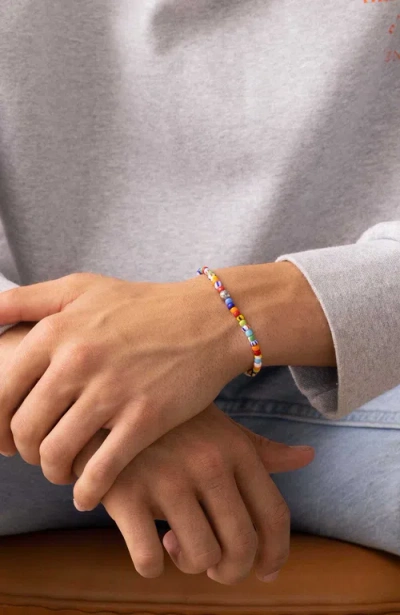 Nialaya Vintage Trifocal Beaded Wristband