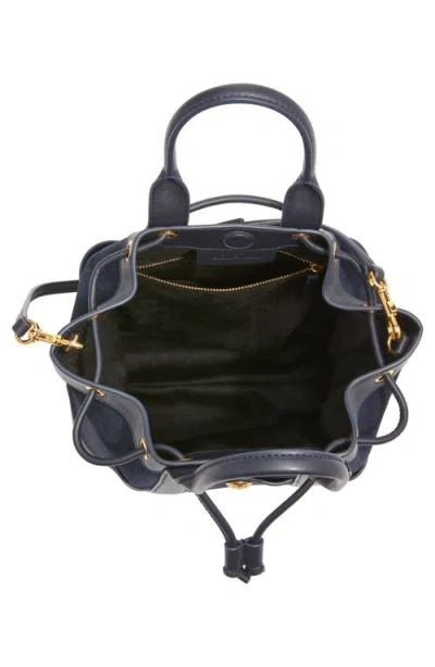 Veronica Beard Goody Suede & Leather Bucket Bag
