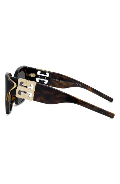 Givenchy 4g Liquid 54mm Square Cat Eye Sunglasses
