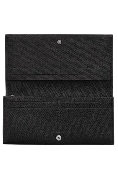 Longchamp Le Roseau Textured Leather Continental Wallet