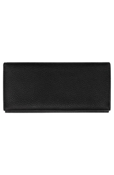 Longchamp Le Roseau Textured Leather Continental Wallet