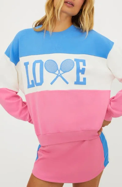 Beach Riot Devyn Oversize Colorblock Cotton Sweatshirt