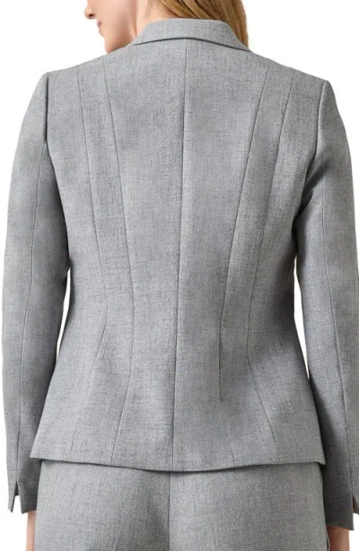 Kasper Stretch Crepe One-button Blazer