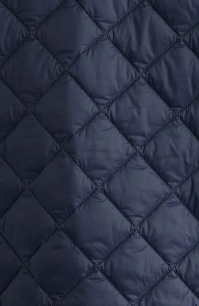 Barbour Tracker Diamond Quilted Jacket In Blue