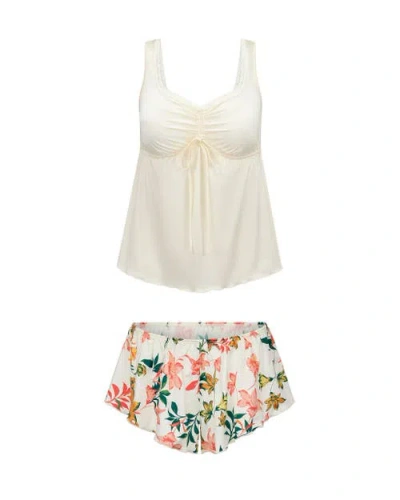 Adore Me Lavern Pajama Tank Top & Shorts Set