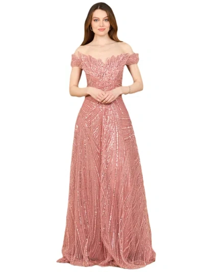 Lara New York Off Shoulder Beaded Ballgown
