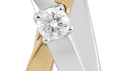 Lana Diamond Crossover Hoop Earrings