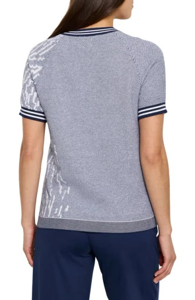 Nz Active By Nic+zoe Demi Jacquard T-shirt Sweater