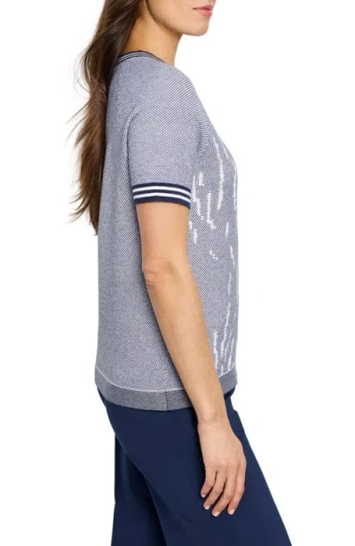 Nz Active By Nic+zoe Demi Jacquard T-shirt Sweater