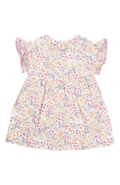 Joe's Kids' Floral Print Flutter Sleeve Dress In Pink
