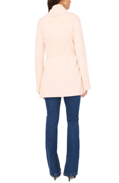 Vince Camuto Shawl Collar Belted Cardigan In Neutral